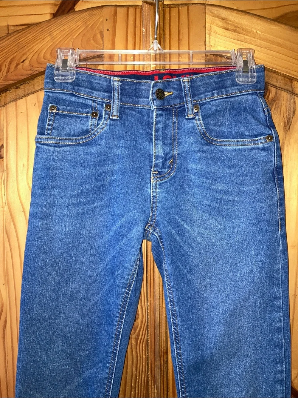 Boys Levi’s 514 blue jeans size 12 (26X27)